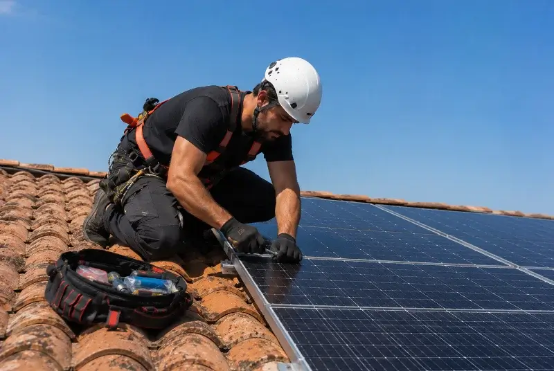 Maintenance et monitoring de panneaux solaires à Toulouzette