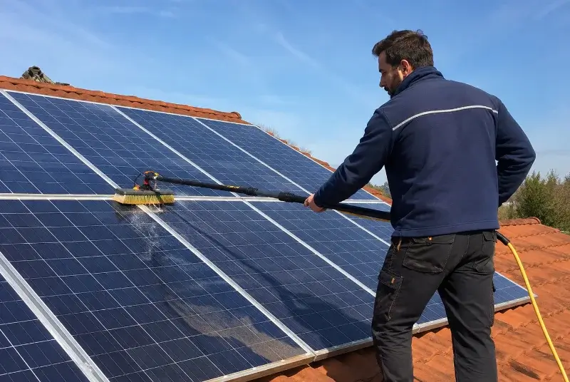 Nettoyage et entretien de panneaux solaires à Toulouzette